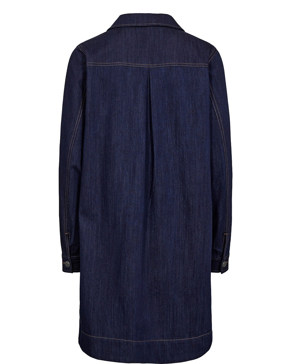 Nümph - NUChiku denim kjole med broderi
