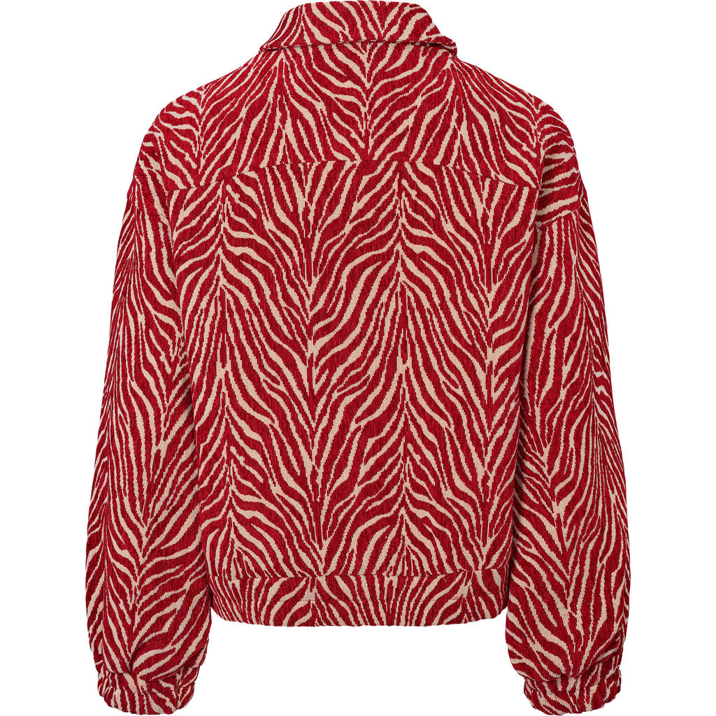 Maelynn Jacket fra Rue de Femme – Rød Jakke med Mønster