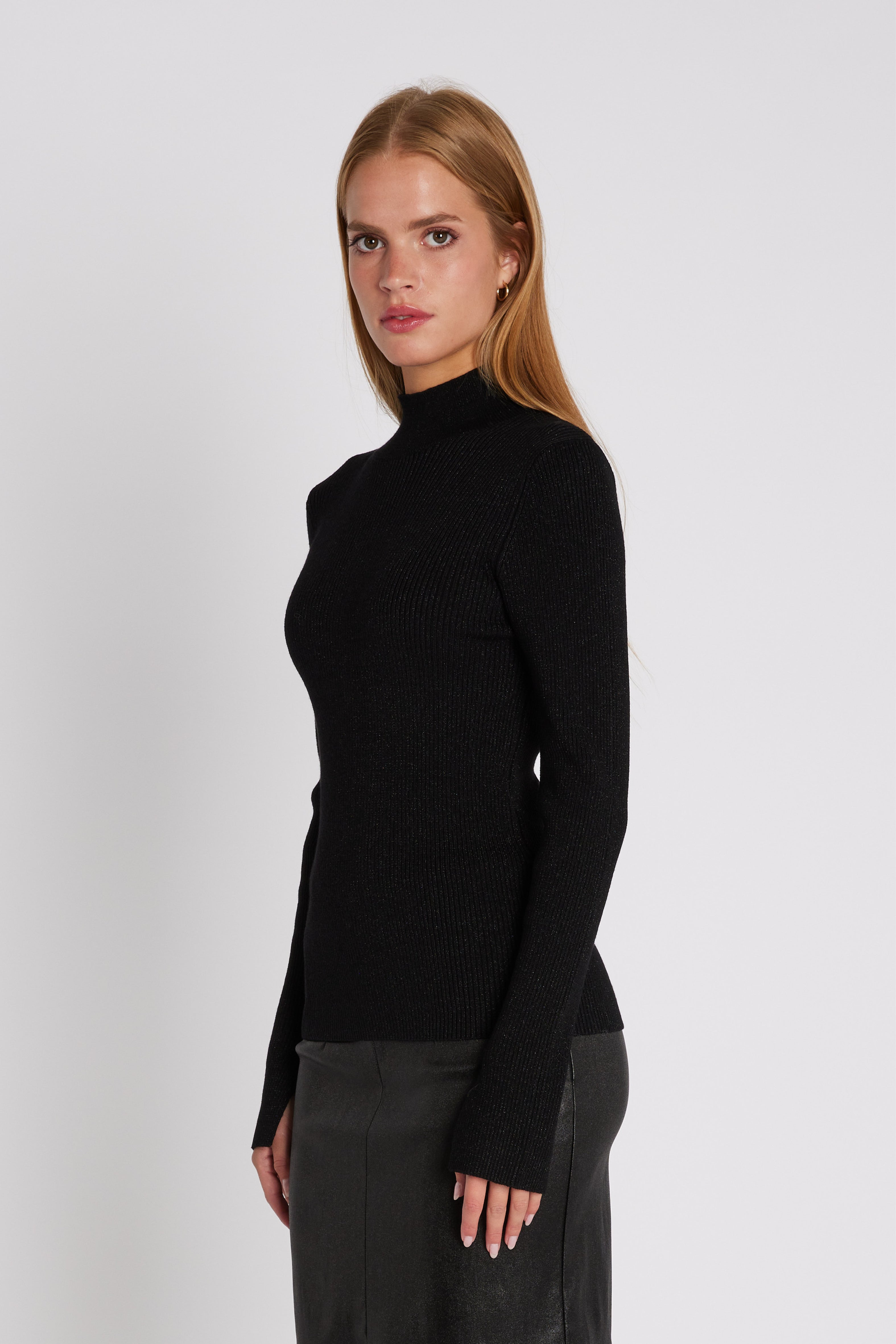 Rue De Femme - Cassie Knit, sort med glimmer