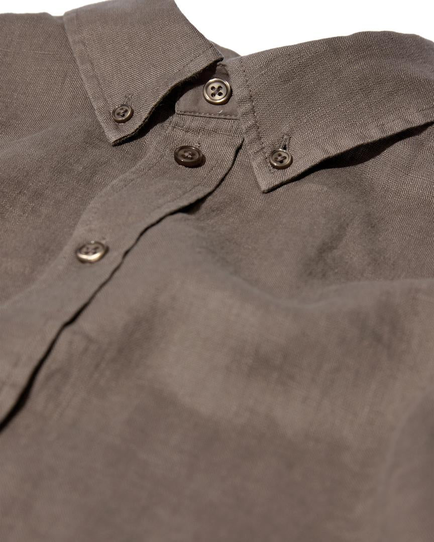 Mos Mosh Gallery MMGTheo Linen Shirt – Brun