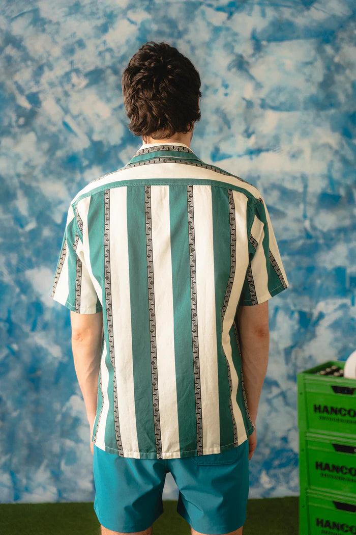 Lakor - Sport-Cola Stripe Short Sleeve Shirt