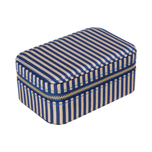 Large Jewelry box Navy stripe