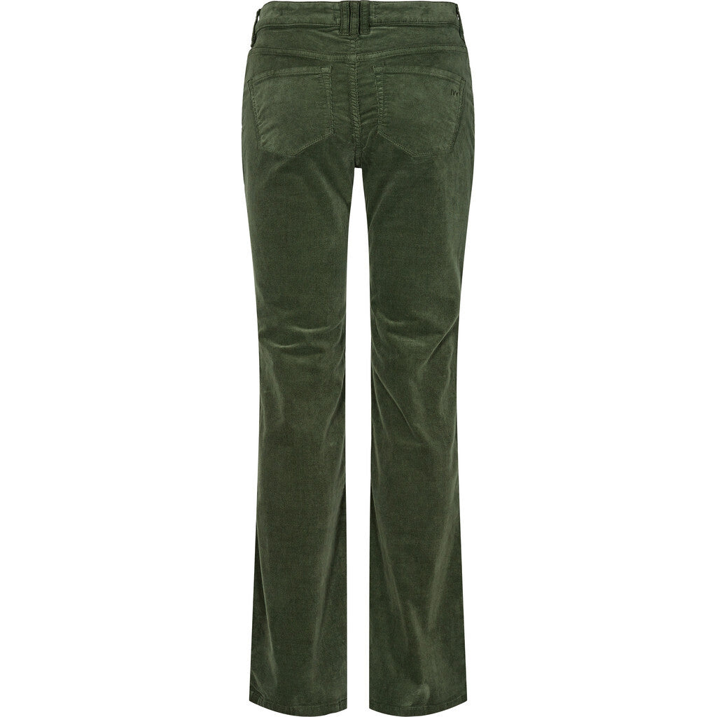 Ivy Tara Jeans Fløjl, Army