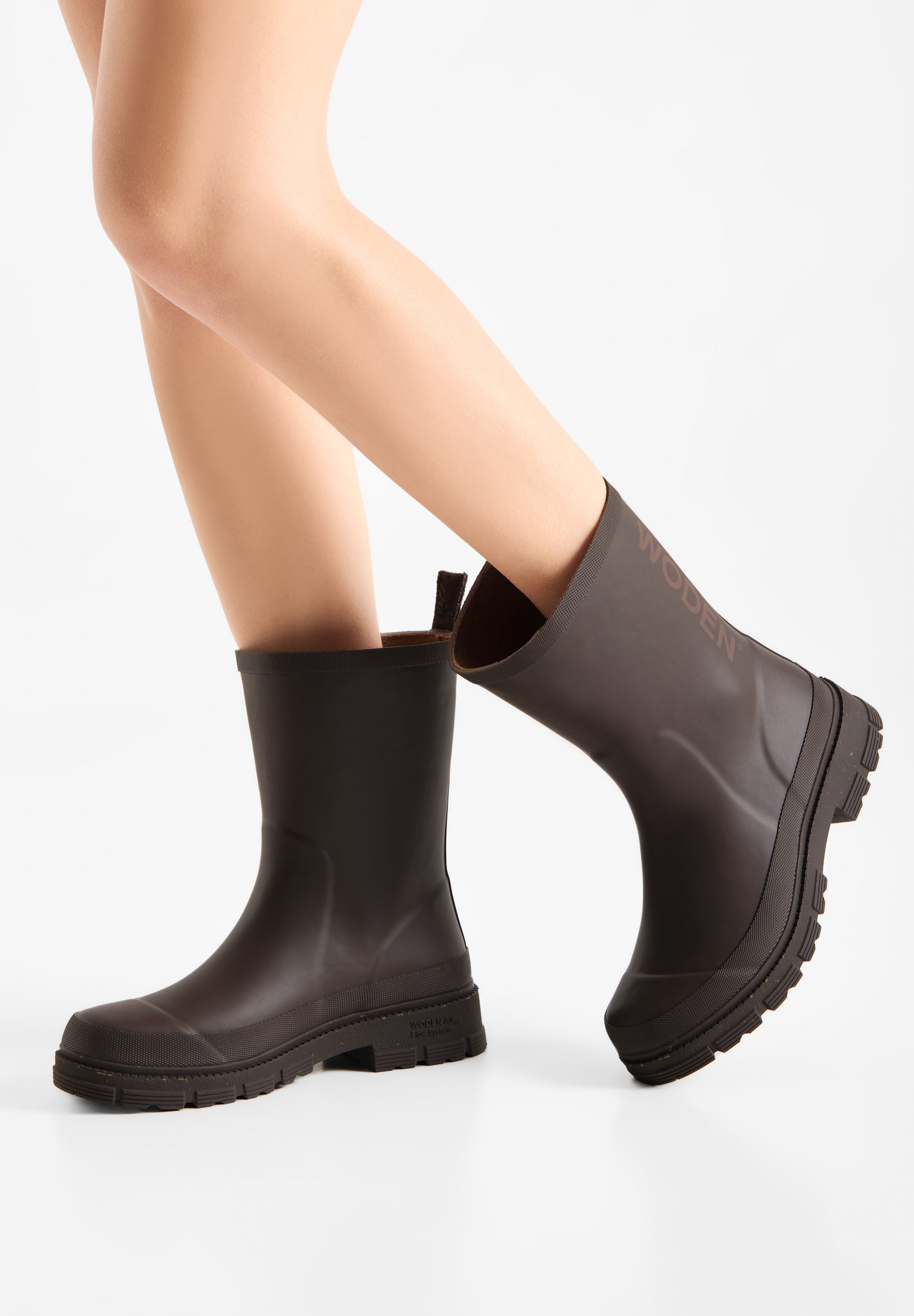 Woden - Lia Waterproof Gummistøvle Brun
