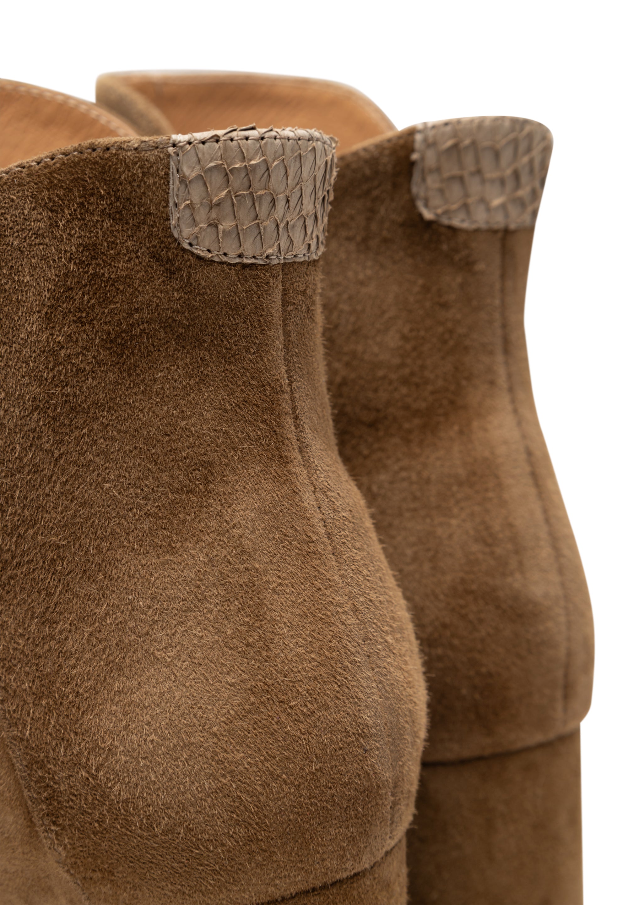 Woden - Saga Block Støvle Khaki