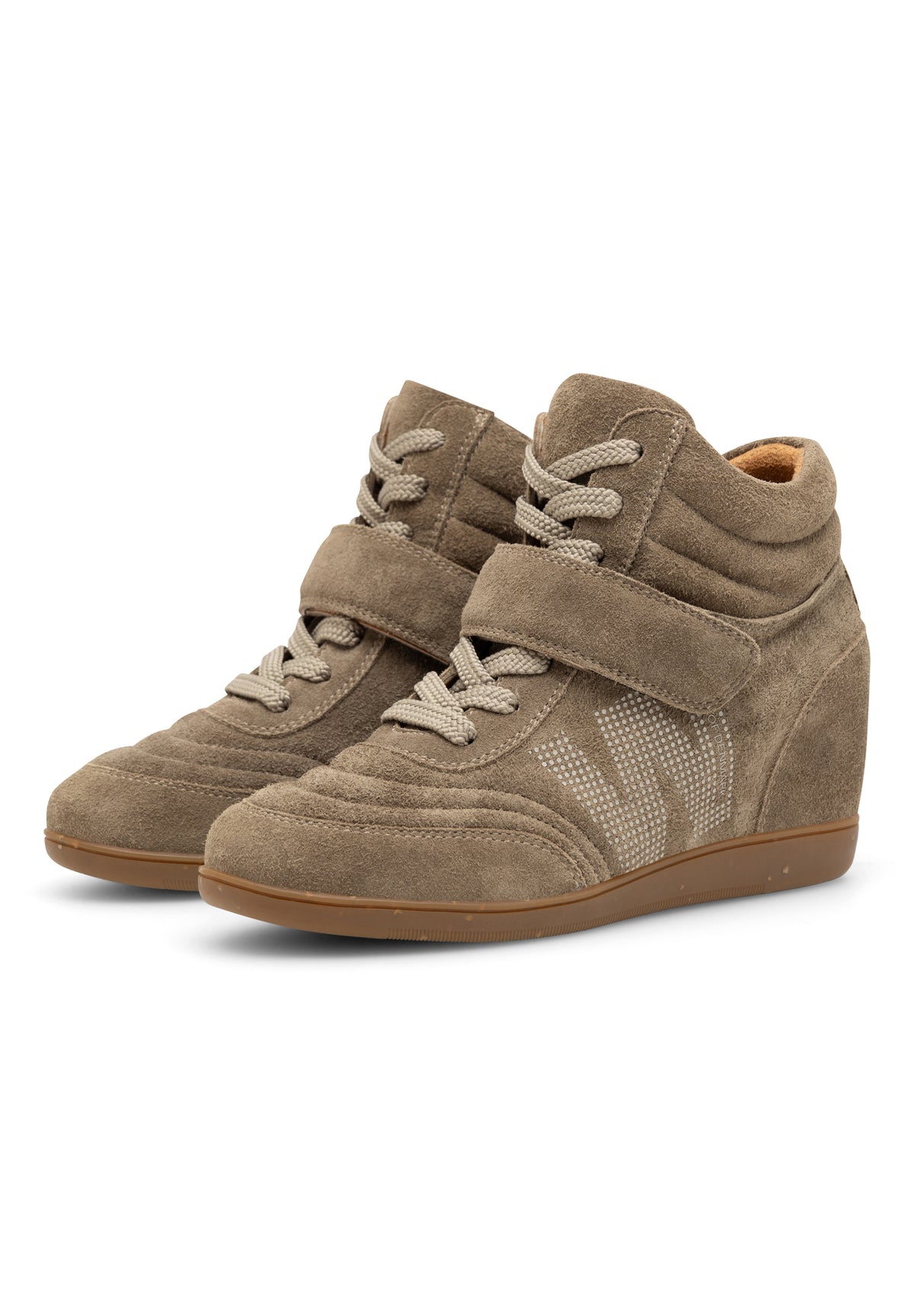 WODEN - Annika S Wedge Sneakers - Silver Mink