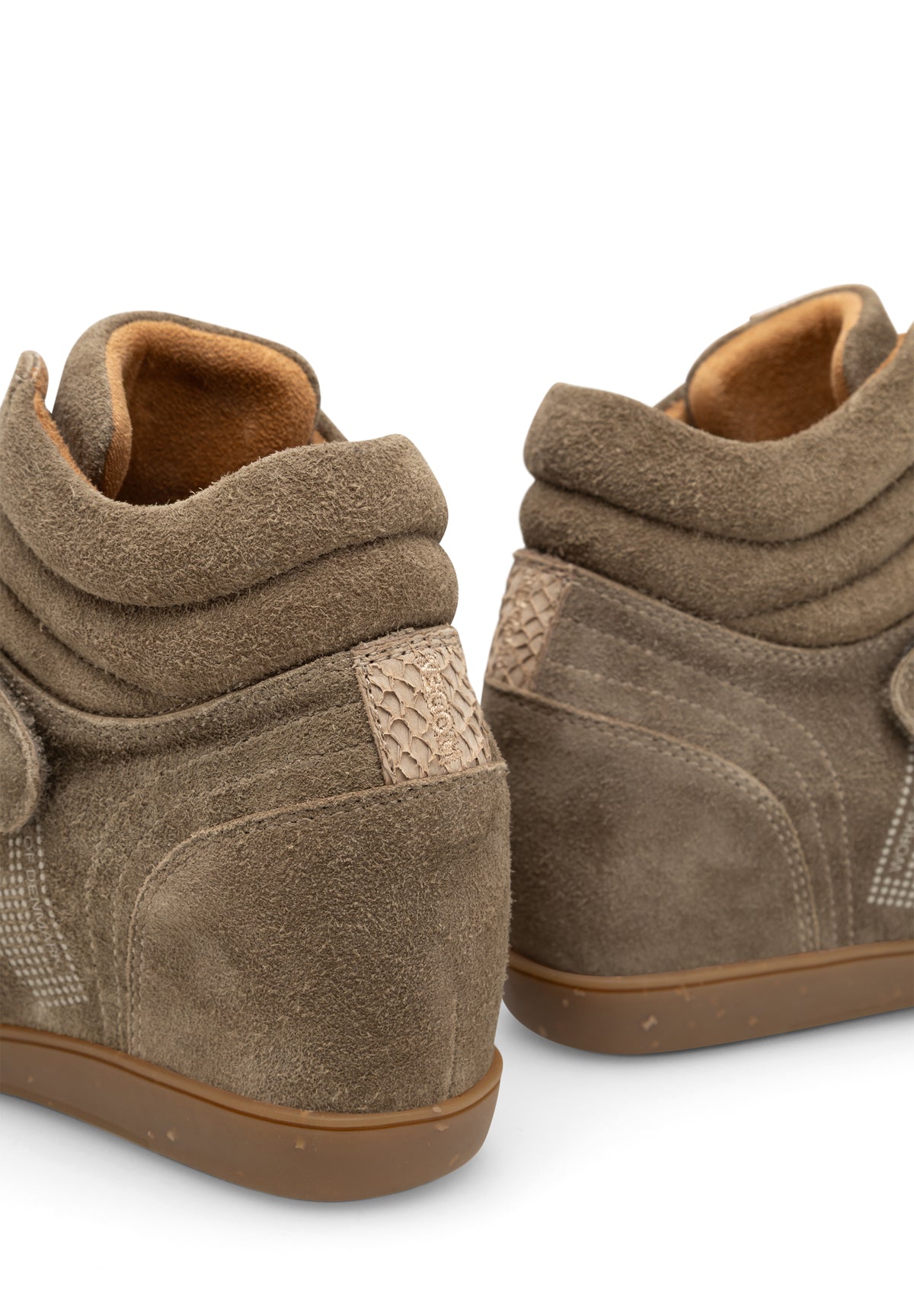 WODEN - Annika S Wedge Sneakers - Silver Mink
