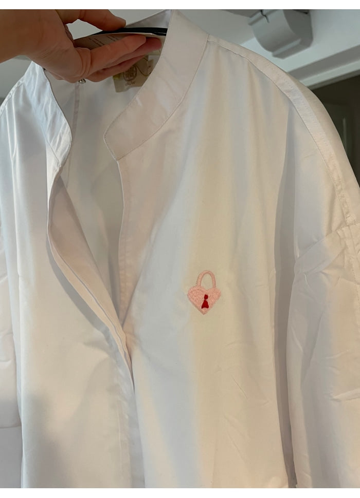 Wauw - Luna Shirt Heart Hvid