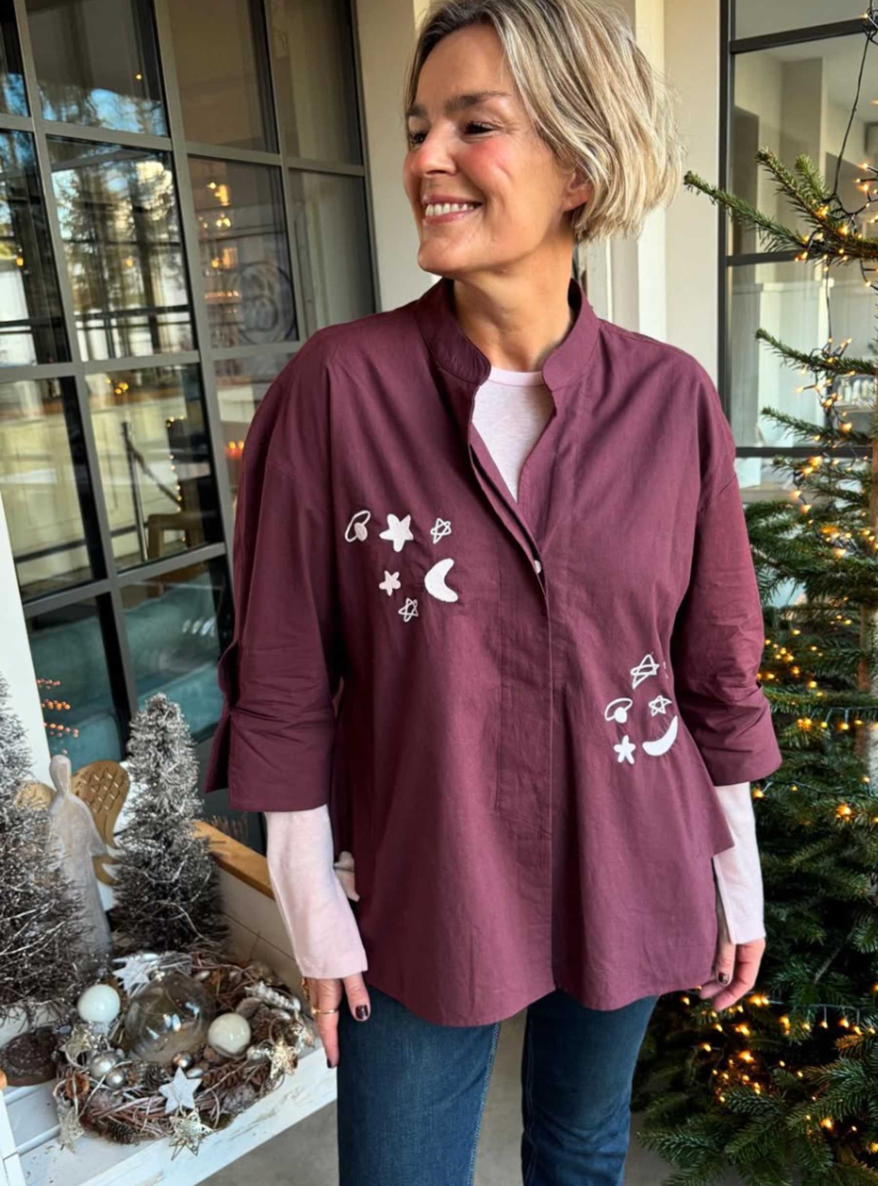 LUNA SHIRT fra Wauw – Skjorte i Choco Wine