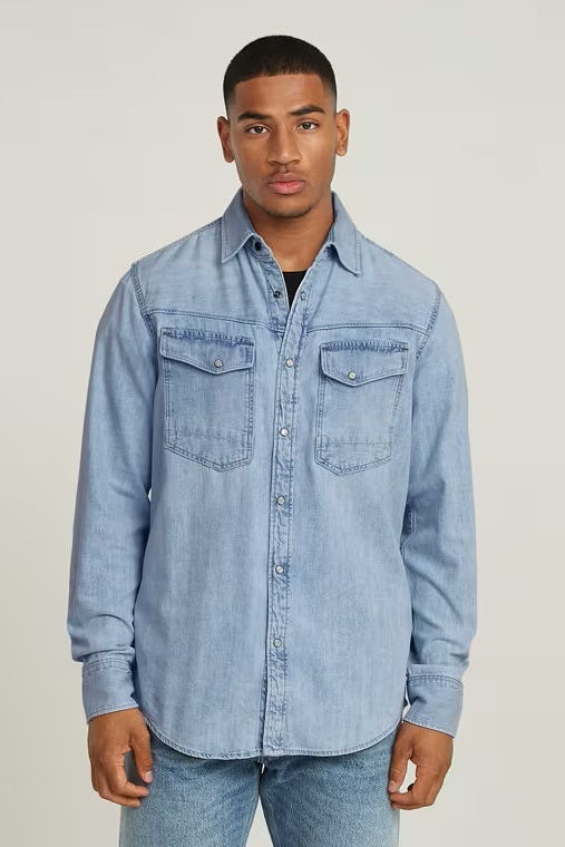 G-Star - Dakota Regular Shirt Lys Denim