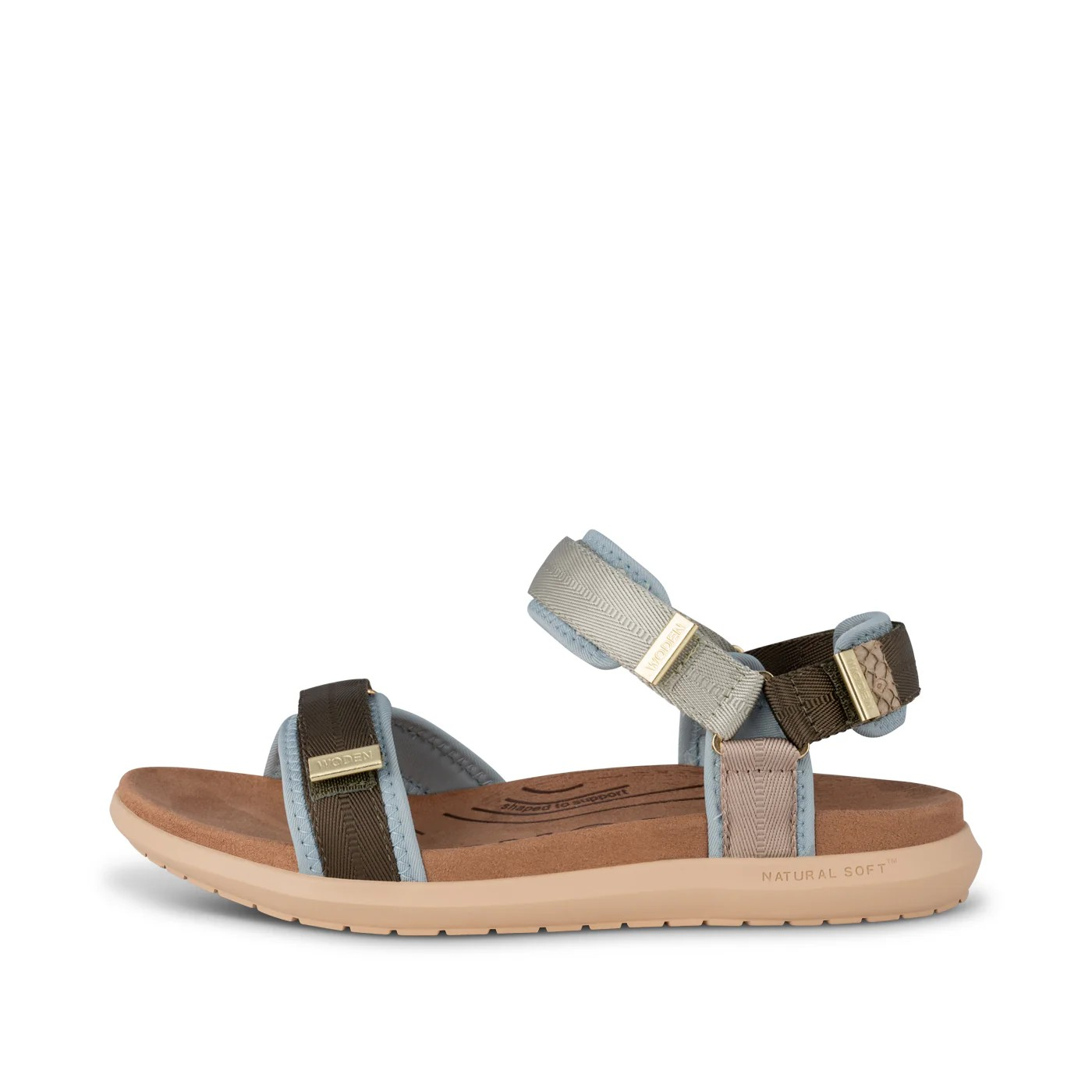 Woden Sandal, Line Lite, Stone Multi