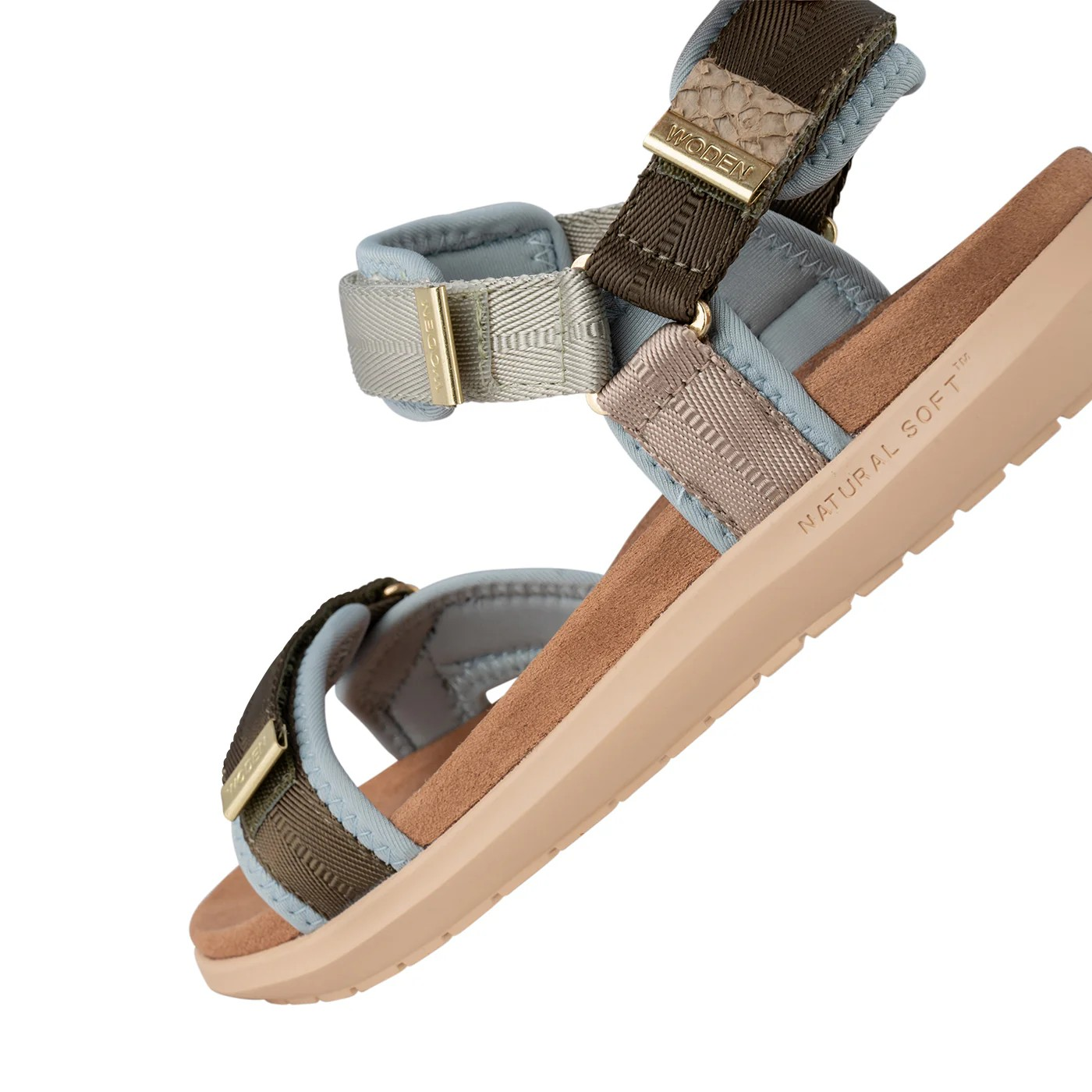 Woden Sandal, Line Lite, Stone Multi