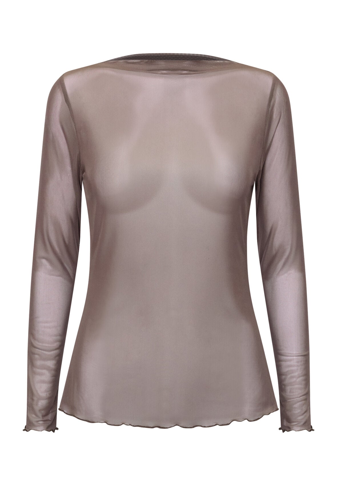 Love & Divine - Love1199-2 Mesh bluse i brun