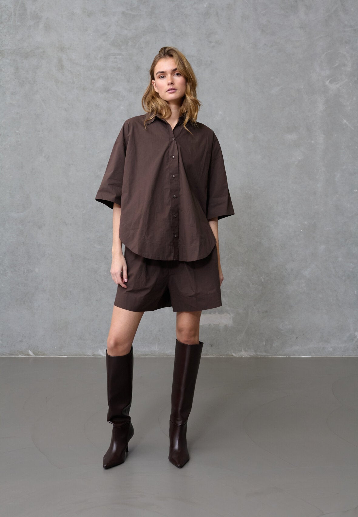 Love & Divine - Love970-12 Skjorte i brun