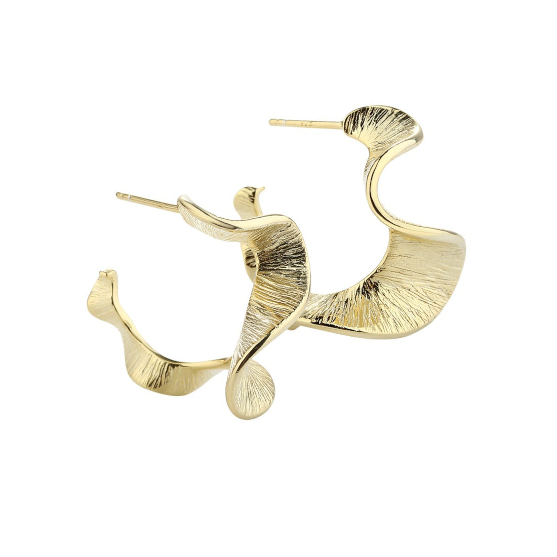 Rhumba Medium Hoop i Guld – Aqua Dulce