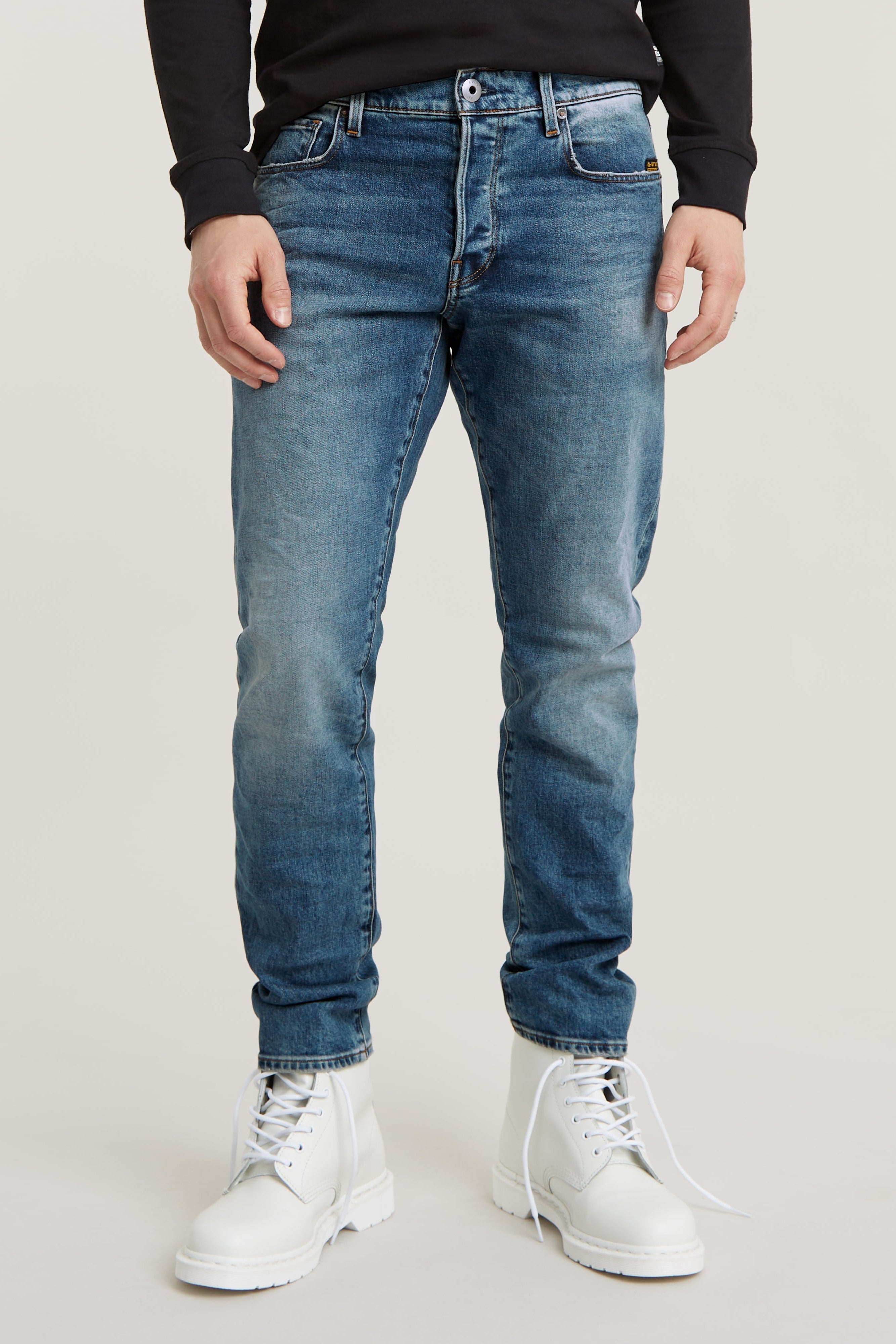 G-star - 3301 Regular Tapered, Vintage Azure