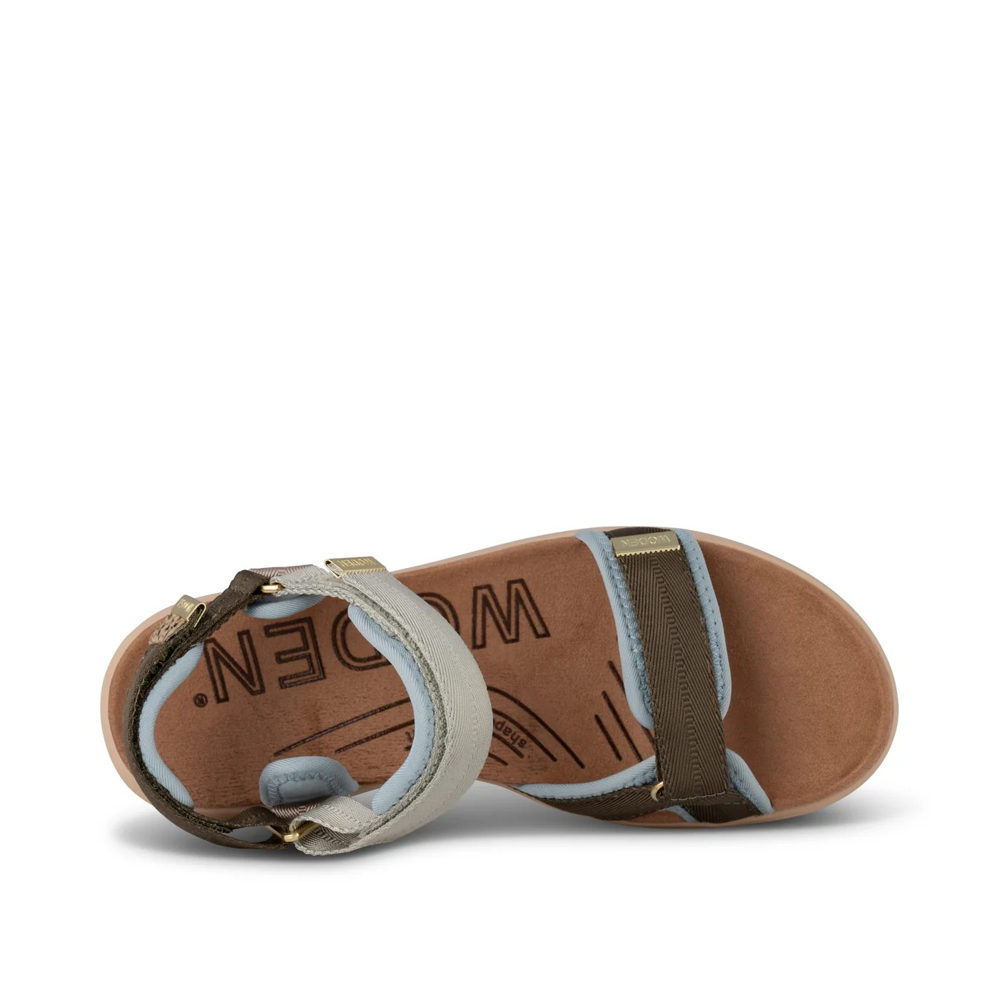 Woden Sandal, Line Lite, Stone Multi