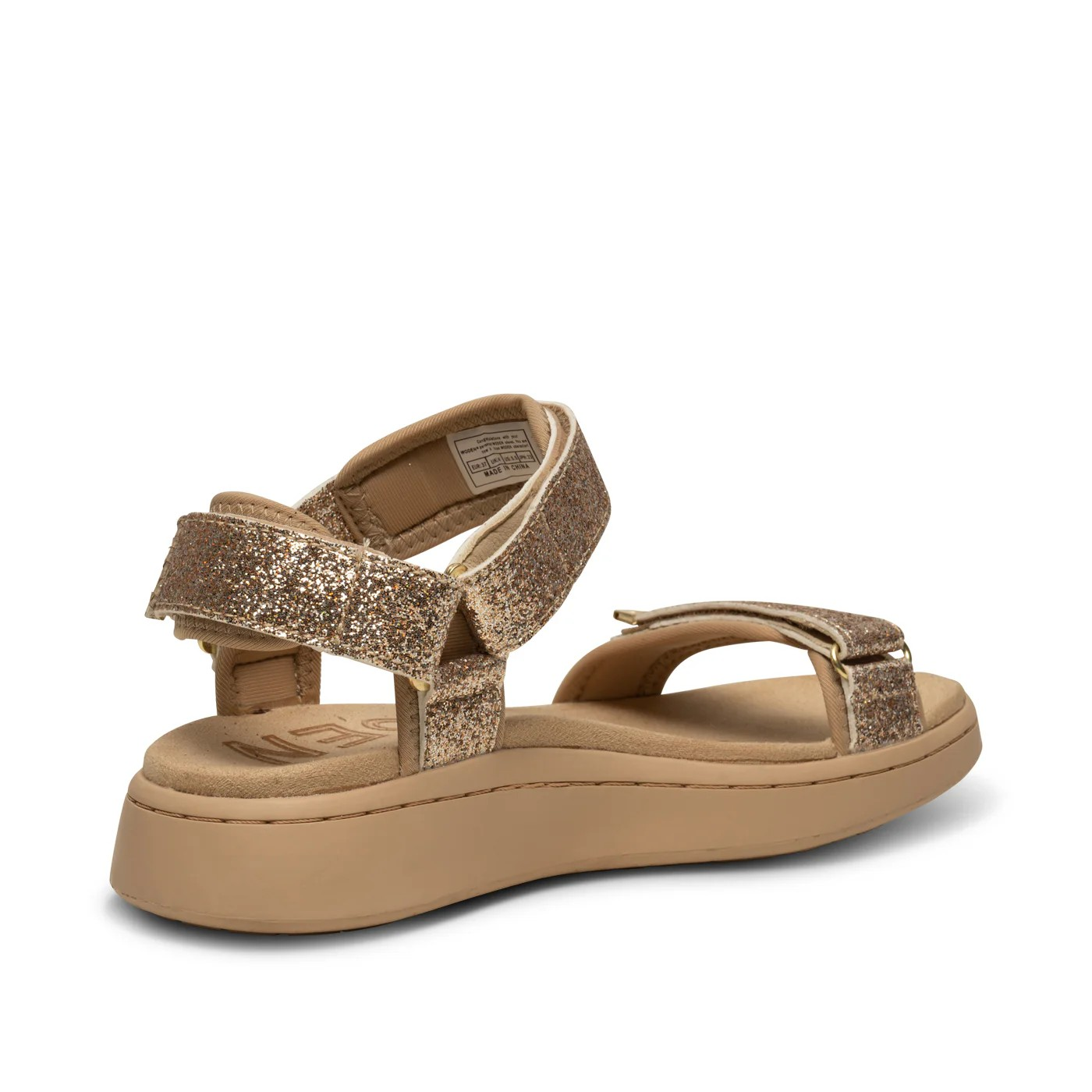 Woden Sandal, Line Glitter