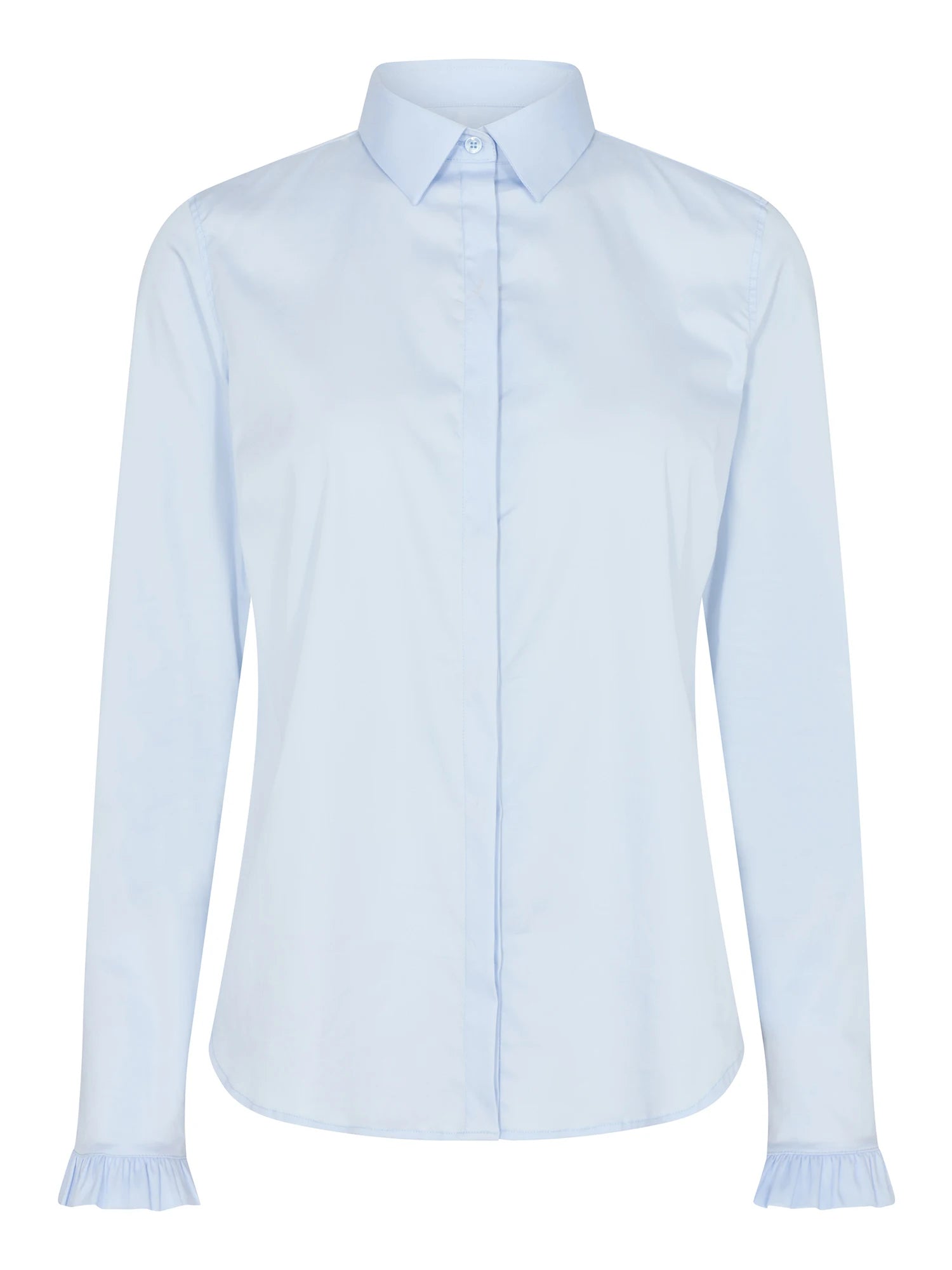 Mattie Flip Shirt, Light Blue, Skjorte fra Mos Mosh