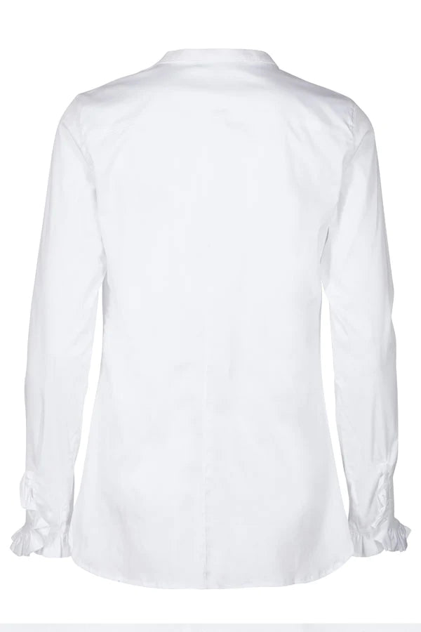 Mattie Shirt, White, Skjorte fra Mos Mosh