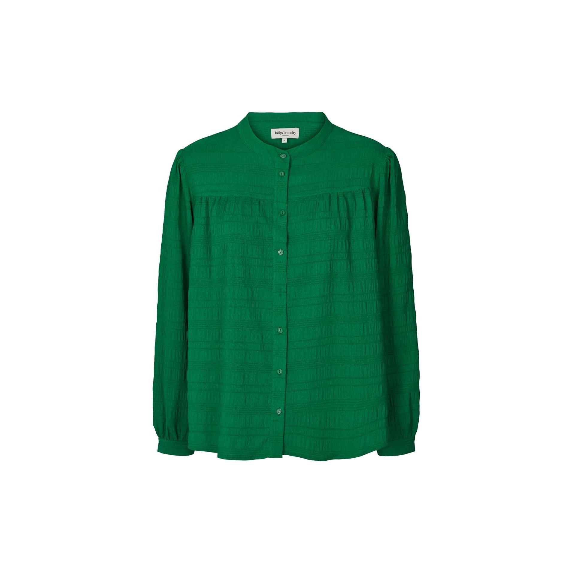 Nicky Shirt Green, Skjorte fra Lollys Laundry-wüpp