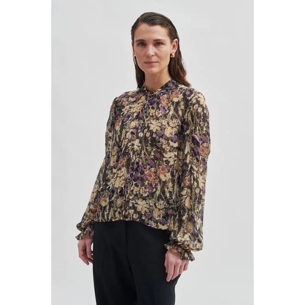 Botane Shirt, Black, Skjorte fra Second Female-wüpp