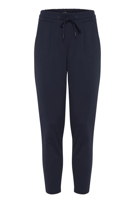 IHKate Pant Cropped total eclipse, Bukser fra Ichi