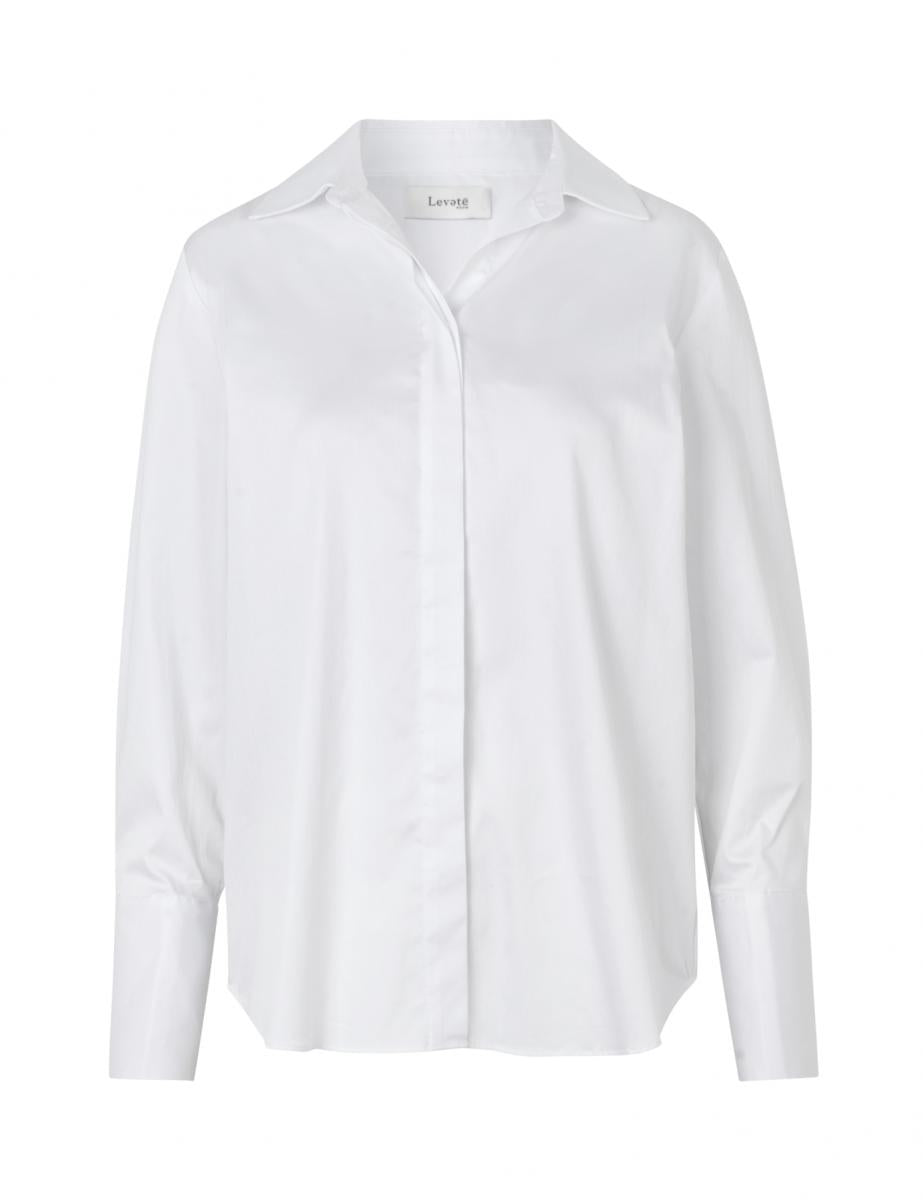 LR-Isla Shirt, White, Skjorte fra Leveté Room