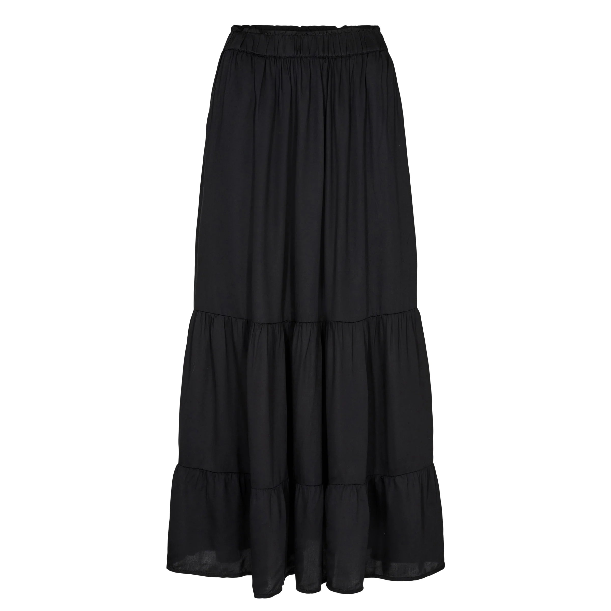 Asmina Soft Skirt, Black, Nederdel fra Gossia