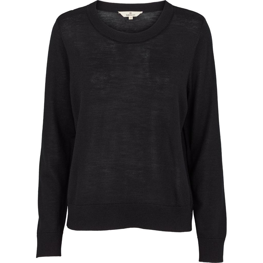 Vera Sweater Black, Strik fra Basic Apparel-wüpp