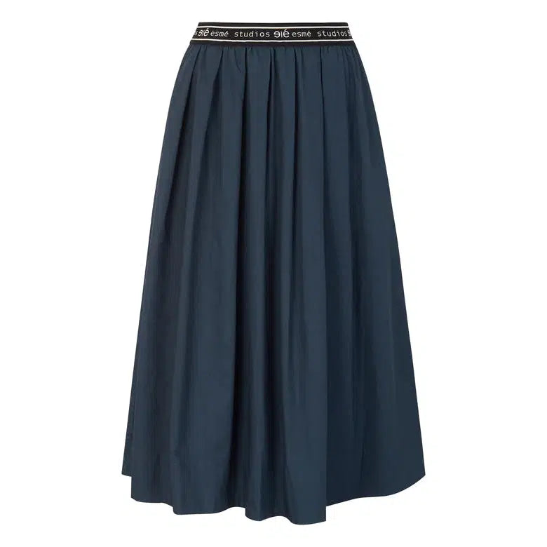 EsCalla Midi Skirt, Dark Sapphire, Nederdel fra Esmé Studios-wüpp
