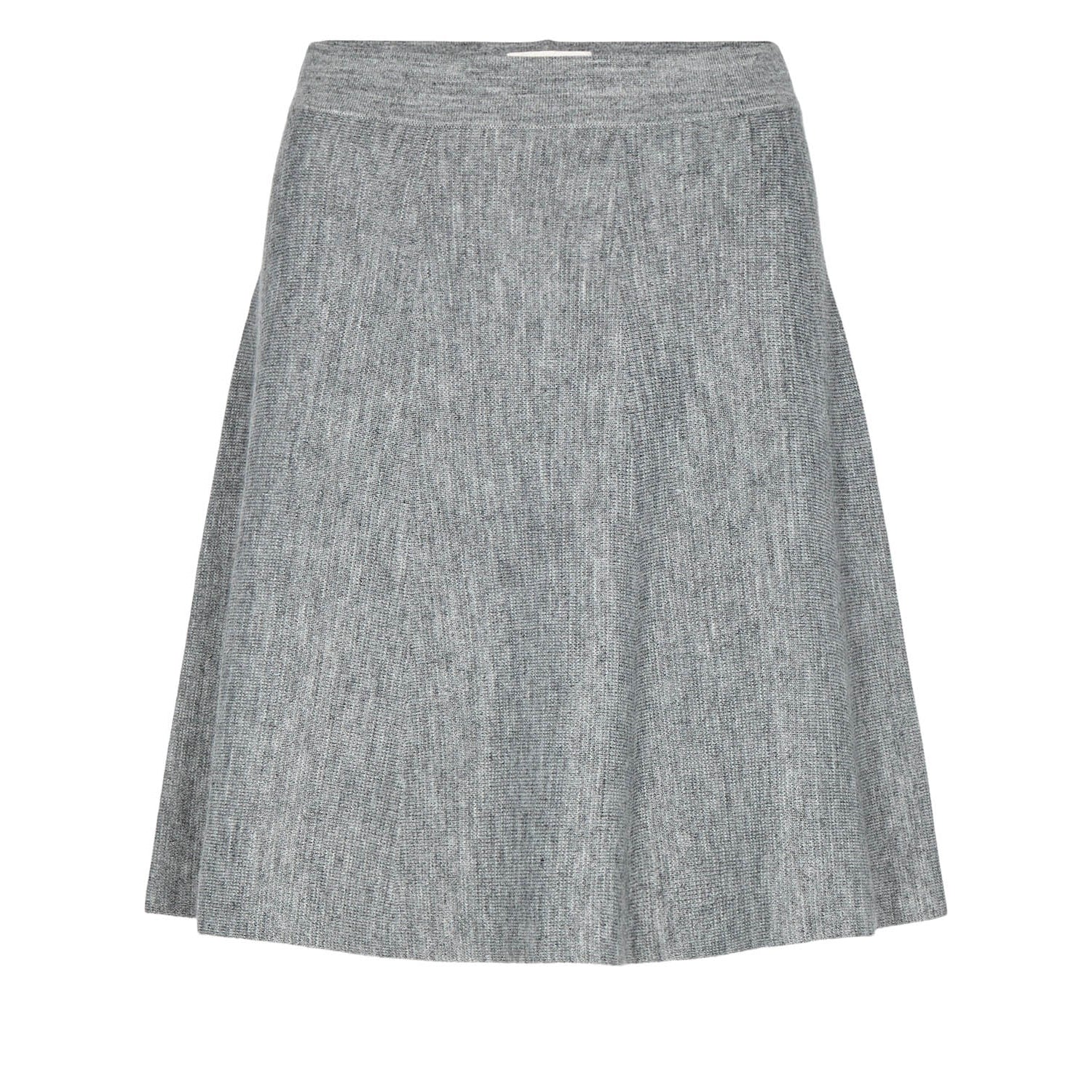 NuLillywooli Knit Skirt, Grey, Nederdel fra Nümph-wüpp
