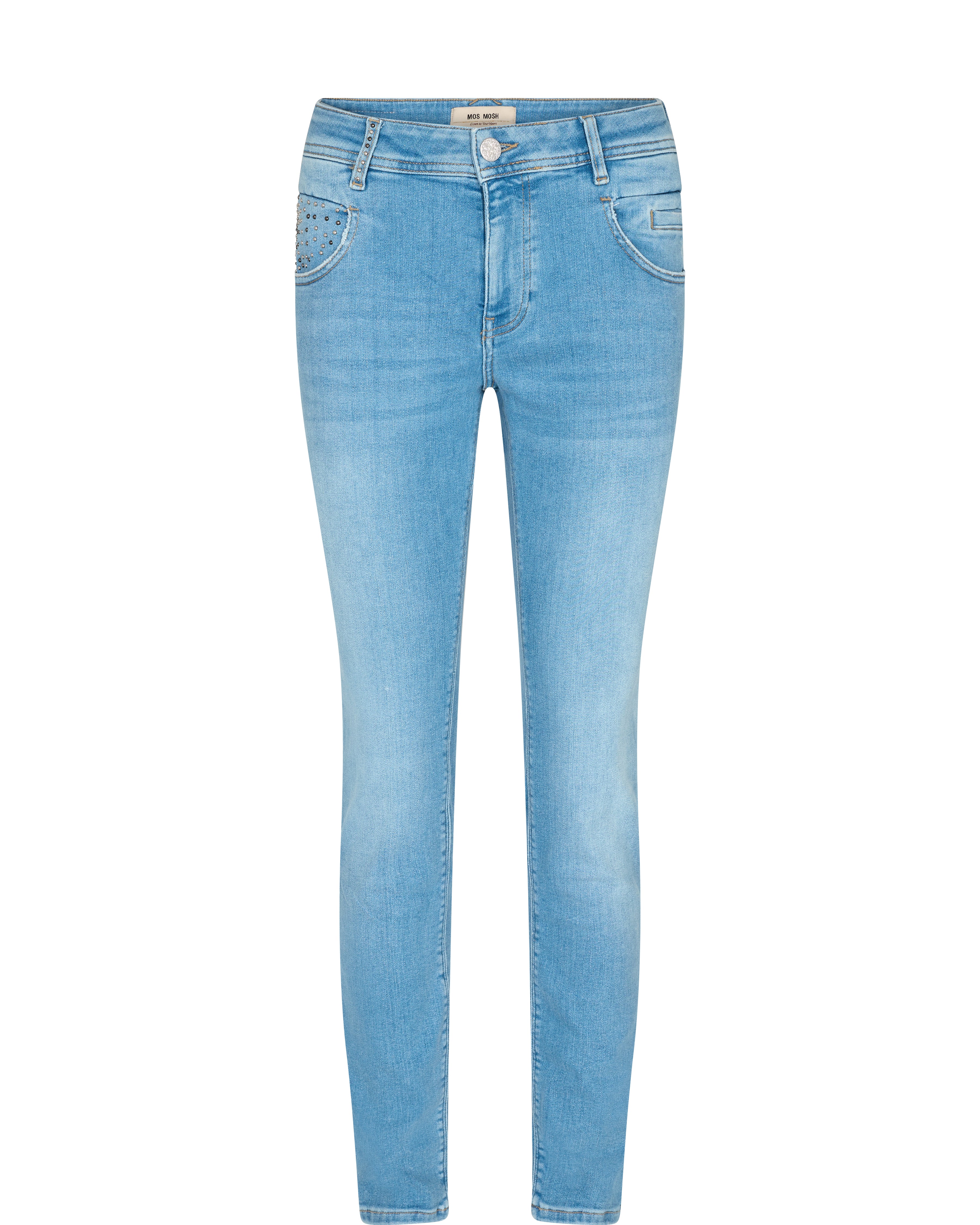 Nelly Trok Jeans, Blue, Jeans fra Mos Mosh