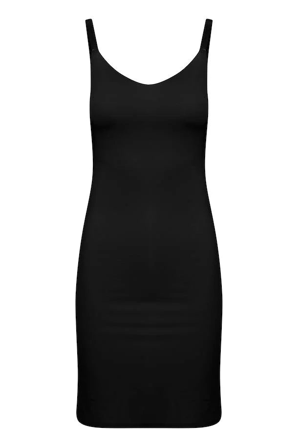 IASiv Slip Dress, Black, Underkjole fra ICHI
