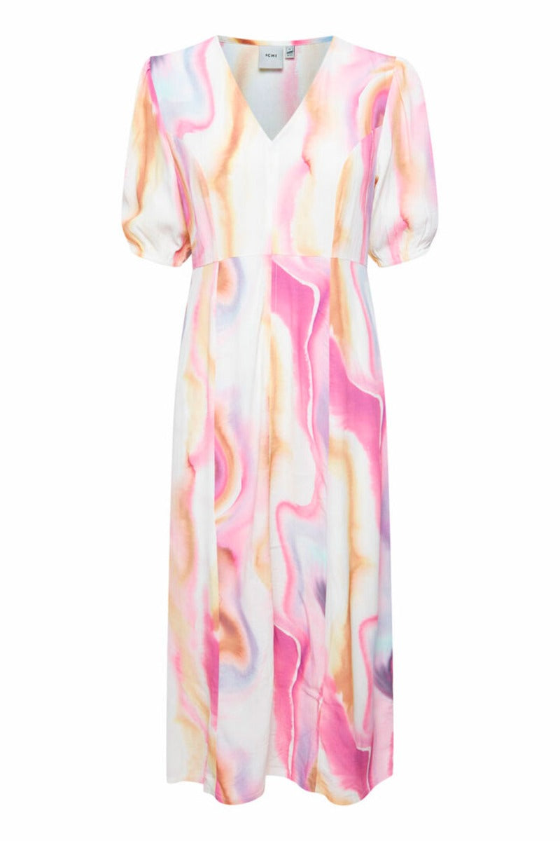 IHRulla Dress, Multi Print, Kjole fra ICHI