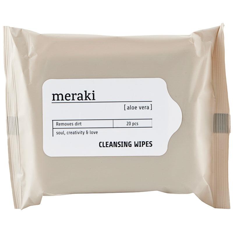 Cleansing Wipes, Aloe Vera, Renseservietter fra Meraki-wüpp
