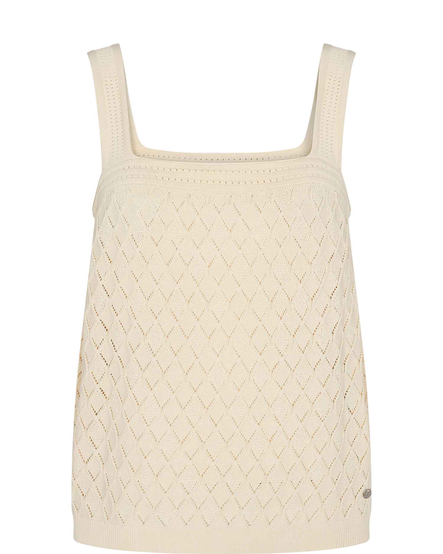 MMOxana Knit Top, Ivory, fra Mos Mosh