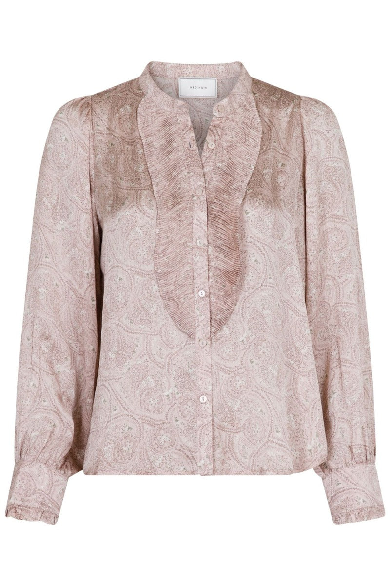 Neo Noir bluse, dusty rose, forfra 