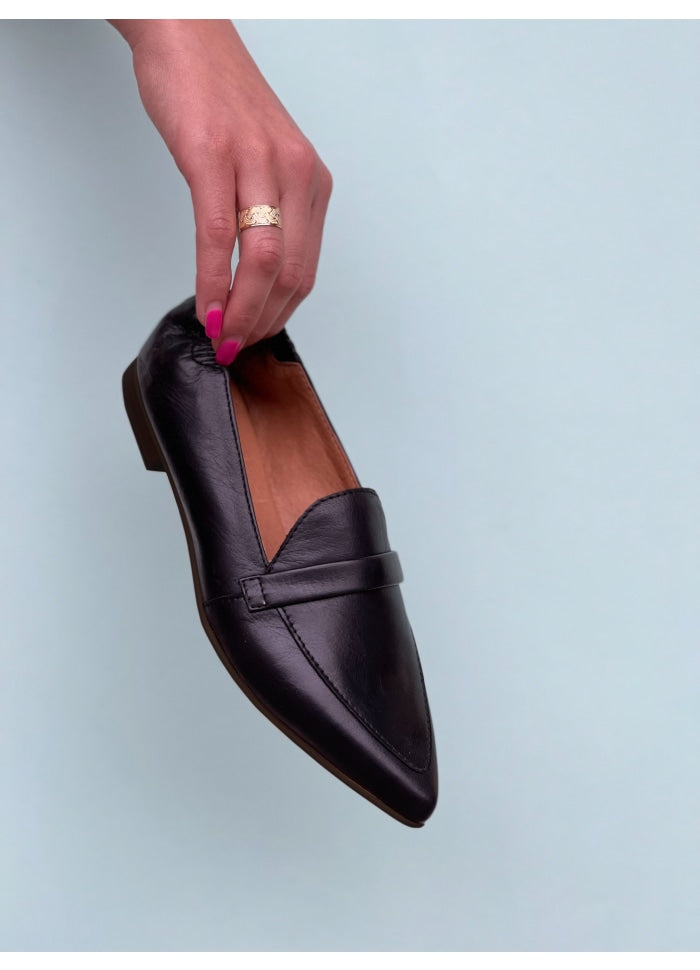 Lucy Loafers, Black, Sko fra Shoe Design Copenhagen