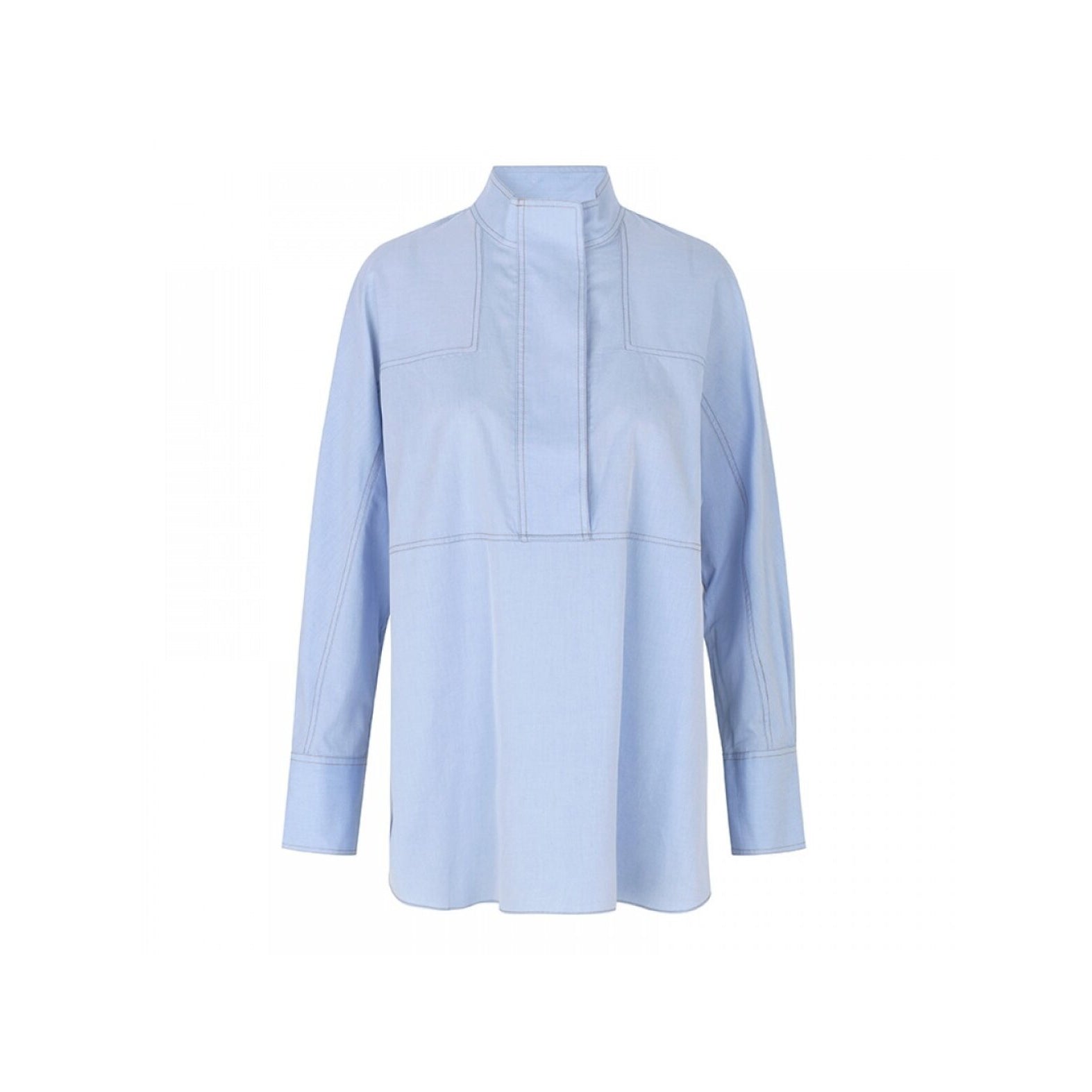 Heaven Blouse, New Baby Blue, Bluse fra Second Female-wüpp